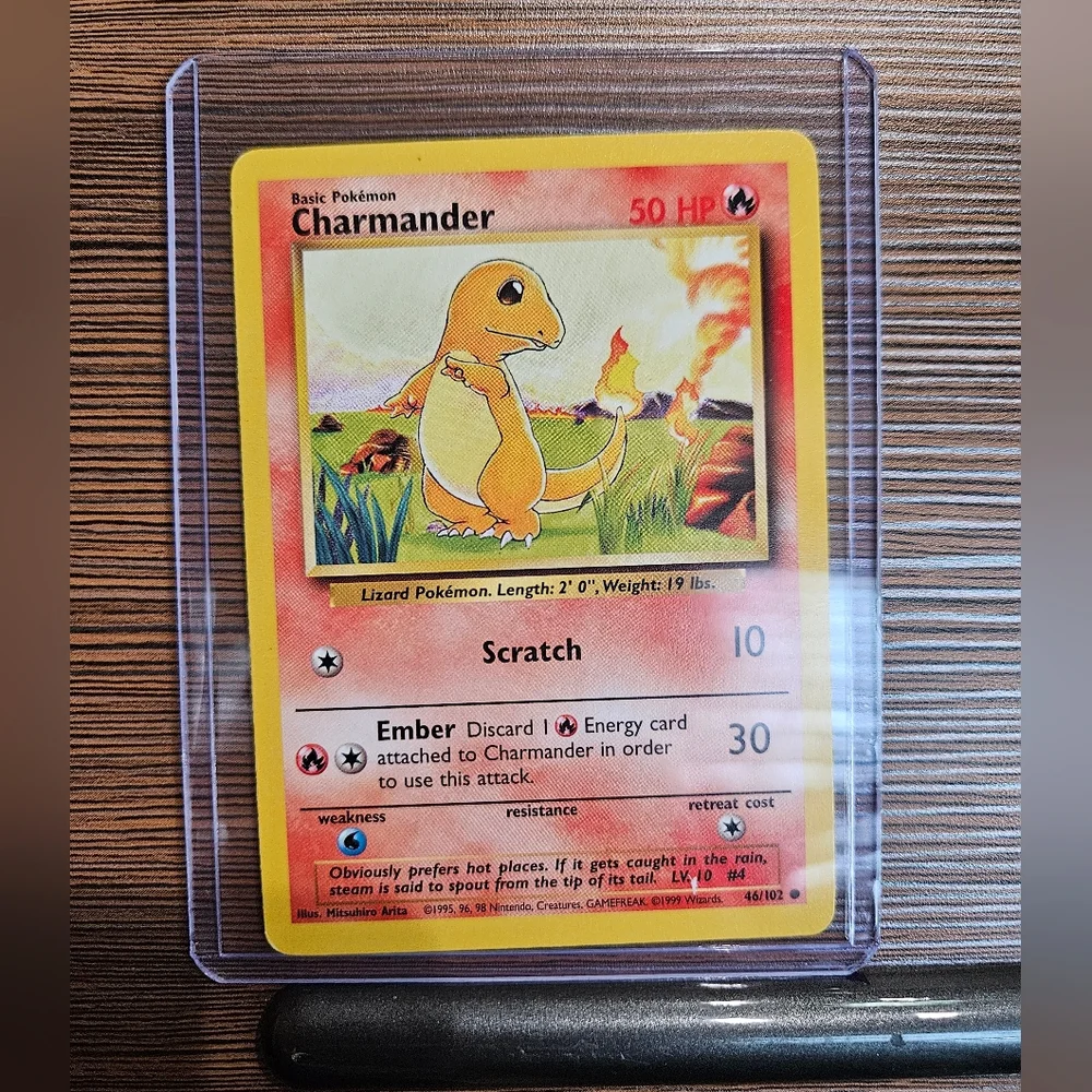 Pokemon Charmander 46/102 Base Set Card